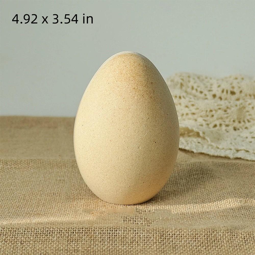 Hand-painted Wooden Bunny Statue Rooster Painting Rabbit Figure  Home Decoration