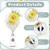 Stretchable Heart Badge Clip Fall-proof Nurse Badge Holder Cute Name Card Holder  School Students