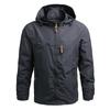 Men's Tactical Casual Jacket Waterproof Outdoor Hooded Coat Oversized Windscreen Sports Military Camping Overalls