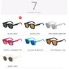  Ins Popular Fashion Square Sunglasses Women Gradient Mirror Shades UV400 Retro Rivets Men Punk Sun Glasses