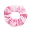 Large Solid Color Satin Fabric Scrunchies for Women's Ponytails