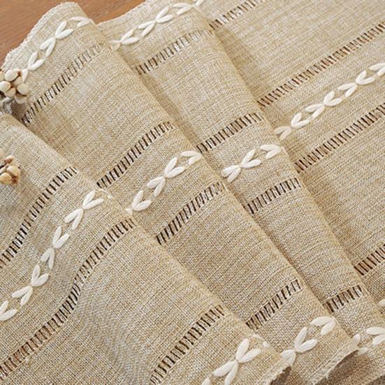 Table Runner American Country Style Hand-crocheted Cotton Table Runner Home Decor Dining Room Accessory