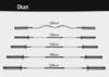 Professional Gym Barbell Bar - Large Hole, 1.2/2.2m Straight & Curved Options