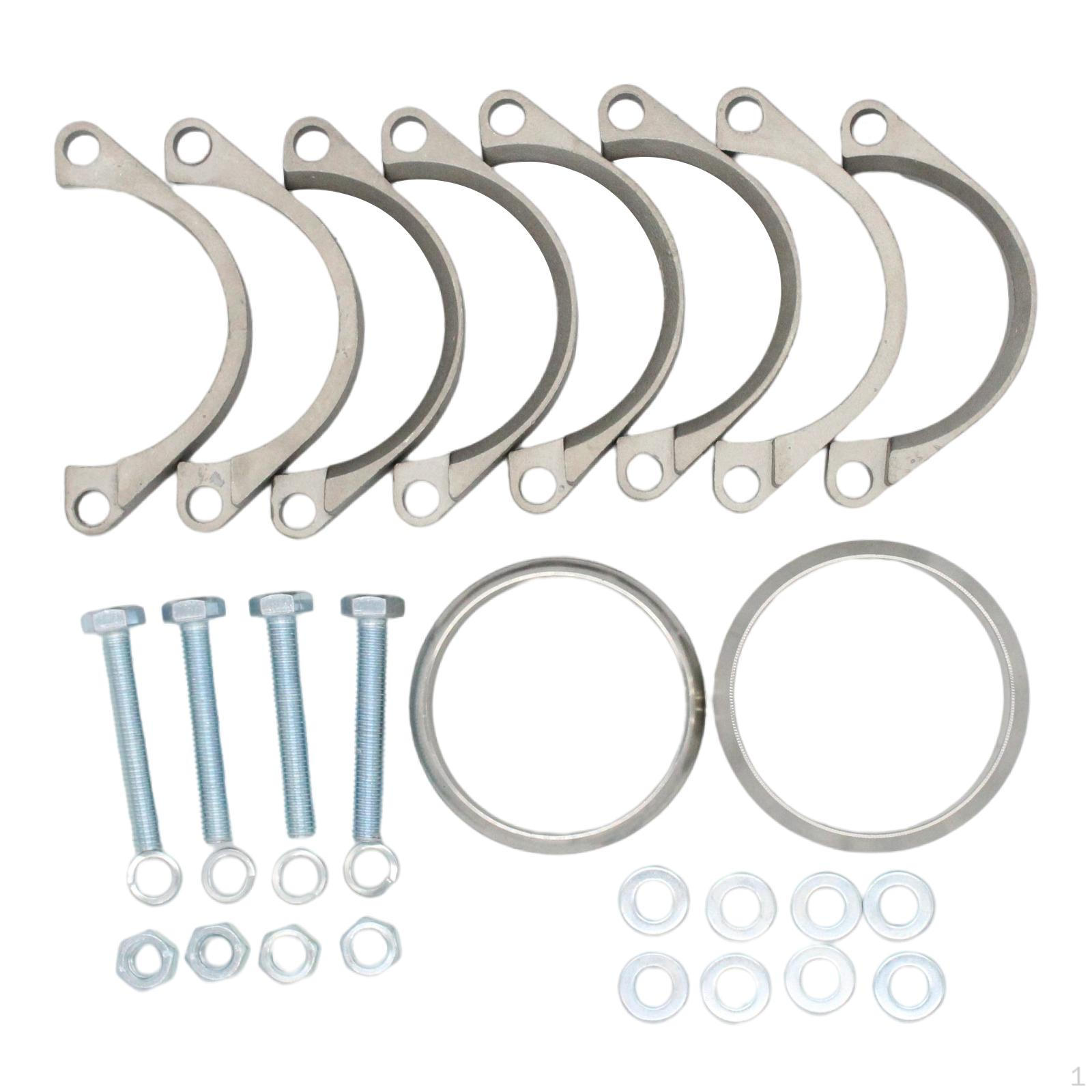 

Exhaust Flange Brackets Repair 18101405737 Replaces 18111719417 for BMW E46 M3 Easy to Install Spare