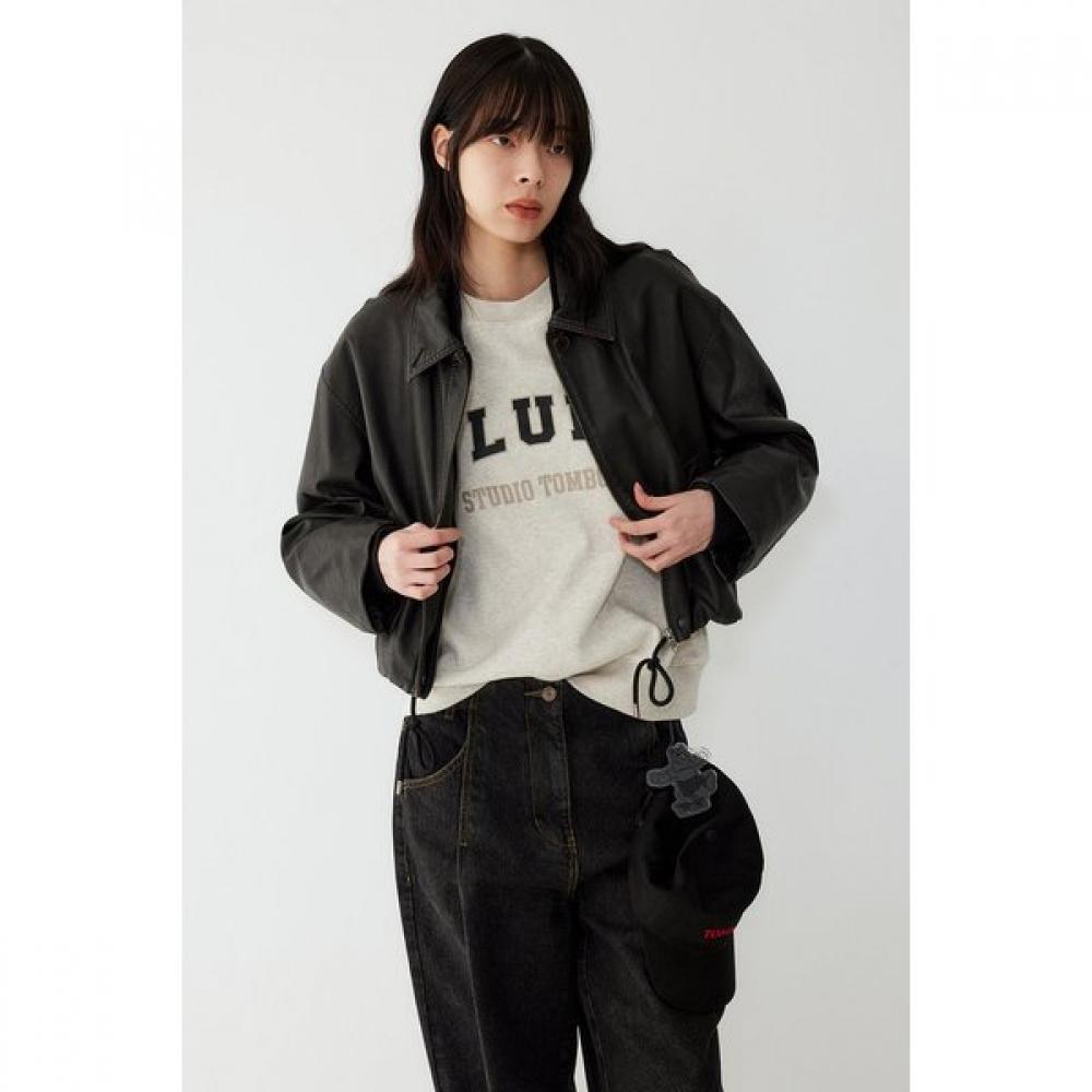 STUDIO TOMBOY Short Synthetic Leather Jumper  9105361102ar 