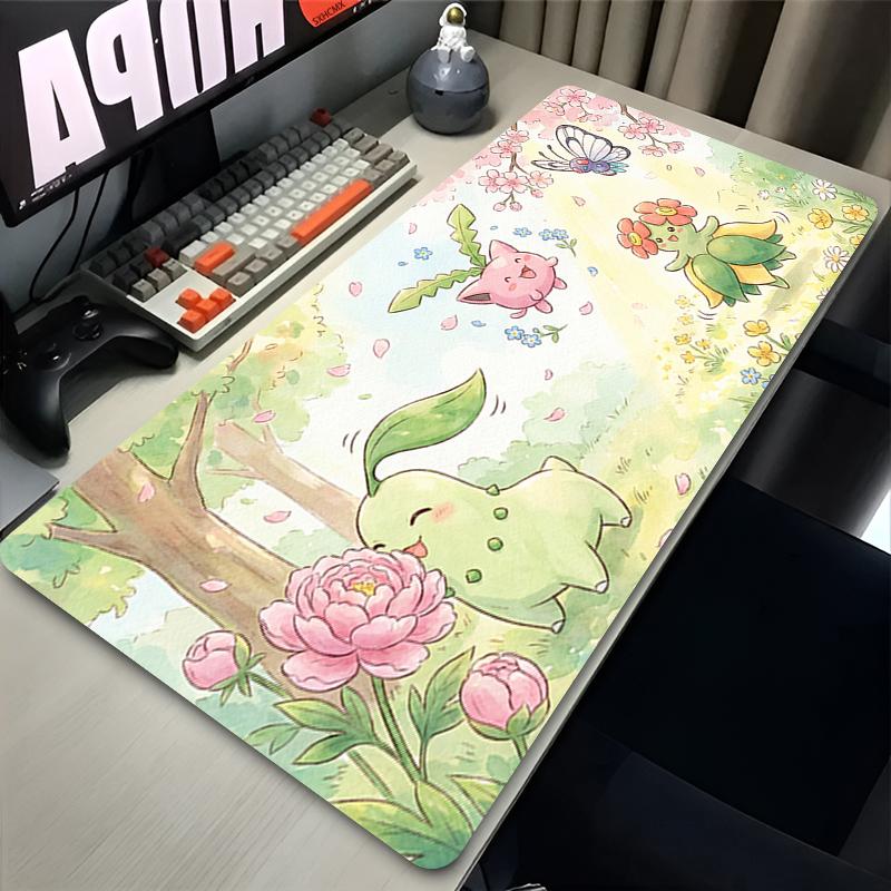Mouse Pad Gaming PC Accessories Eevee Gamer Cabiner Keyboard Rug XXL P-pokemon Desktop Mouse Mat Carpet Kawaii Rubber Mousepad