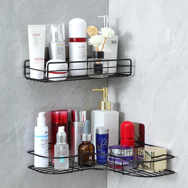 Punch-Free Wall-Mounted Bathroom Storage Rack