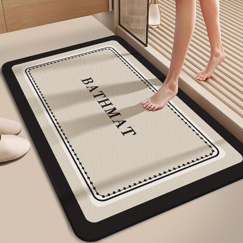 Light Luxury High-End Diatom Mud Floor Mat Bathroom Bathroom Bathroom Non-Slip Quick-Drying Foot Mat Easy To Take Care Of Door Mat