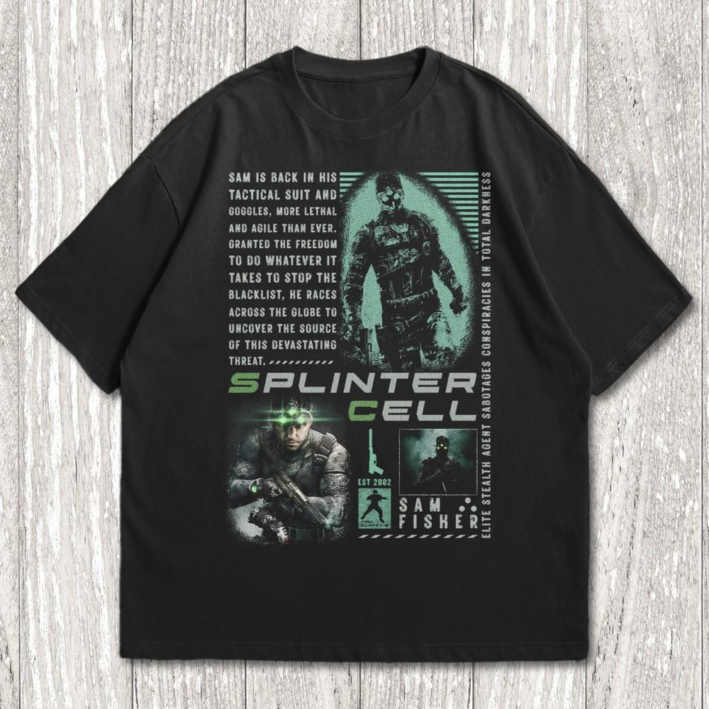 Splinter Cell T-shirt Sam Fisher Shirt Unisex T-Shirt XXXL