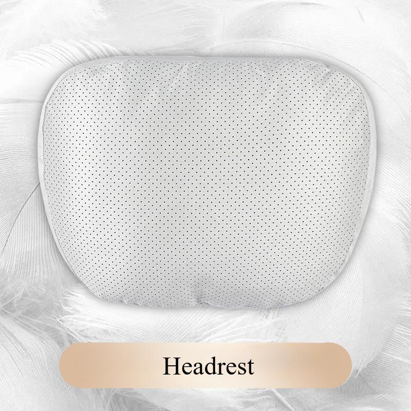 S-Class Car Headrests Lumbar Cushions Neck Protection Pillow Suede Seat Backrest Cushions Auto Accessories