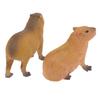 New Simulation Mini Cute Wild Animals Model Figurines Capybara Action Figure Children'S Collection Toy Gift