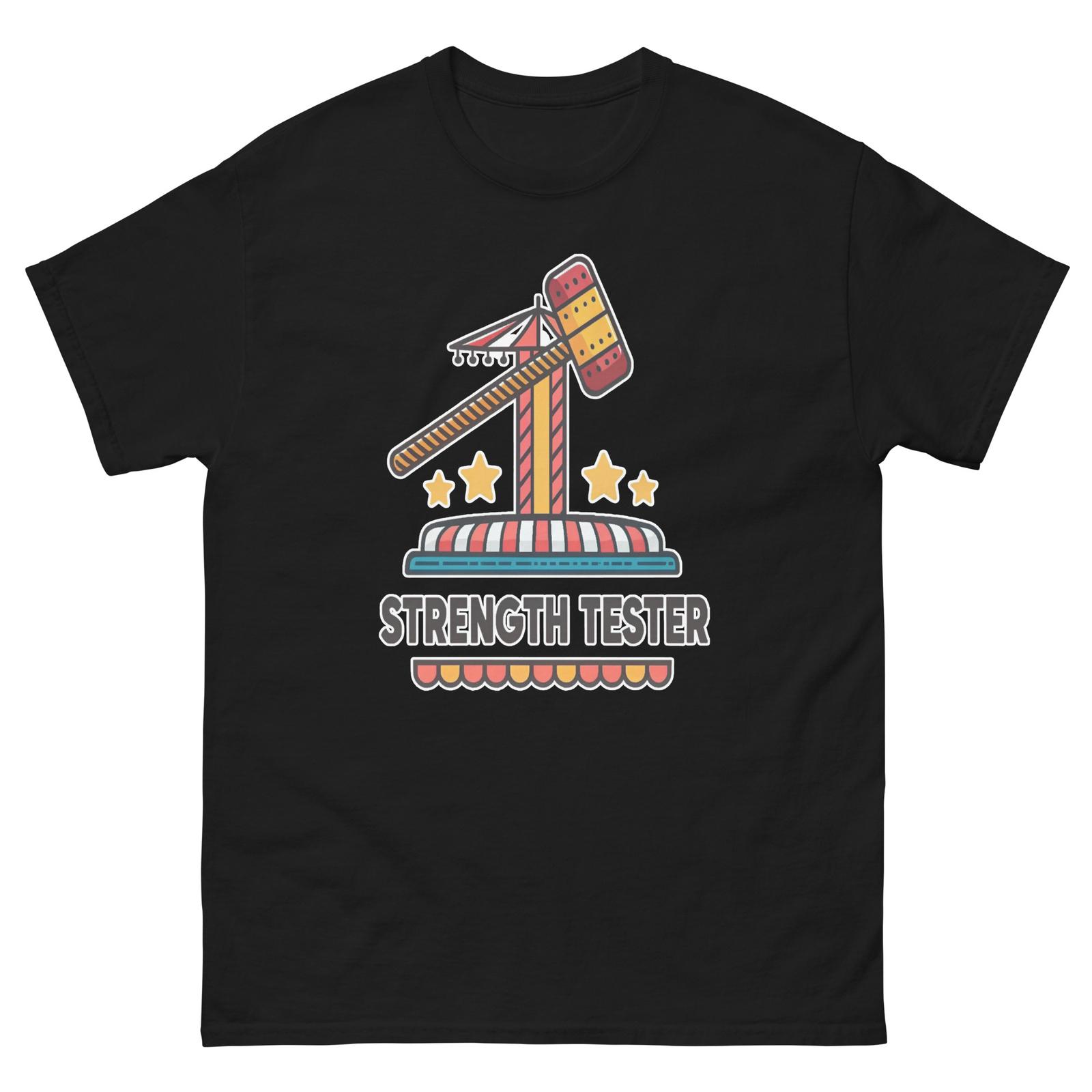 Strength Tester Carnival Fair Amusement Park T-Shirt M
