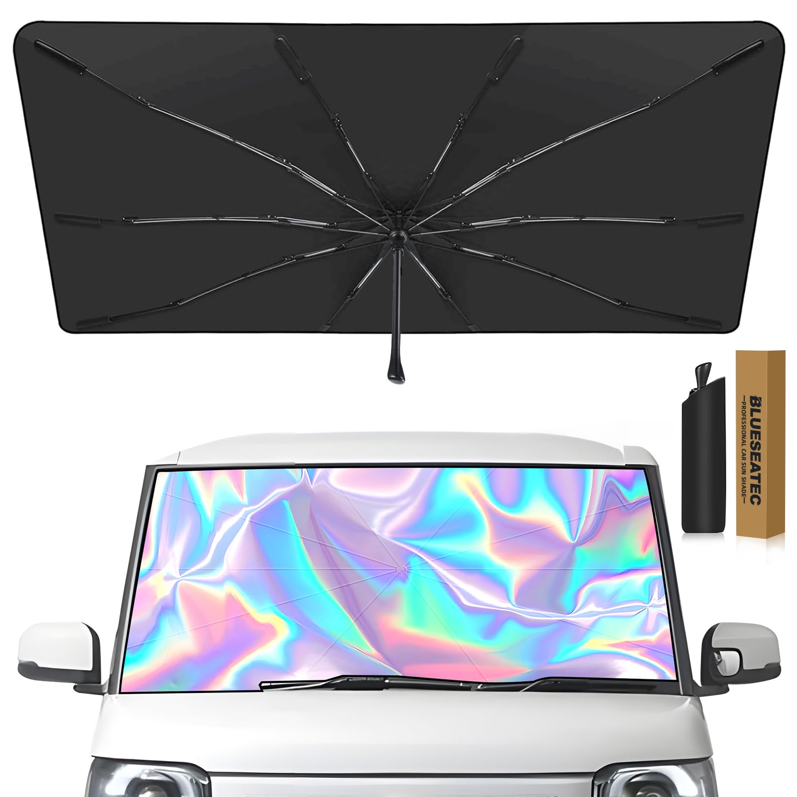 

в BLUESEATEC Honda Новый Тип Солнцезащитный Экран на Лобовое Стекло 3-е Поколение Октябрь 2023 Текущий Автомобильный Солнцезащитный Экран 10x Сильная Защита от Жара Защита от УФ-Лучей Защита от УФ-Лучей