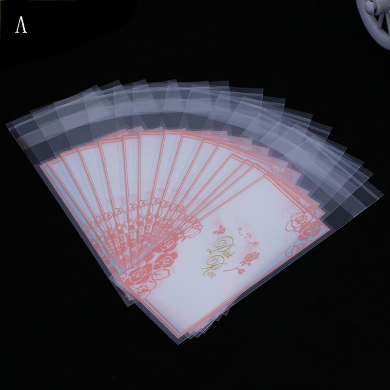 100 bucăți mini ambalaje din plastic pentru prăjituri, pungi de ambalare pentru cupcake, pungi autoadezive Opp