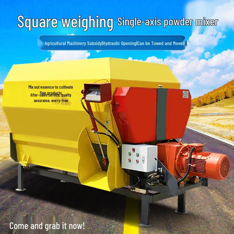 24m³ Electric TMR Feed Mixer & Grass Chopper for Cattle Farming
