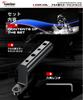 Kaedear KDR-H3L Mirror Mount, Motorcycle Clamp Bar, Multi-bar, Motorcycle Mount, Aluminum Alloy, Resonance Prevention,