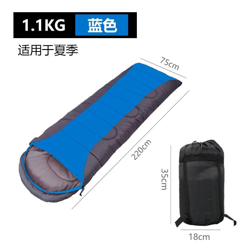 Portable Lightweight Outdoor Camping Sleeping Bag Adults Thickened Blanket Style Hoodless Envelope Design