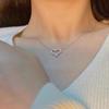 Niche Design Luxury Heart Necklace - Women's Sweet Gift Jewelry