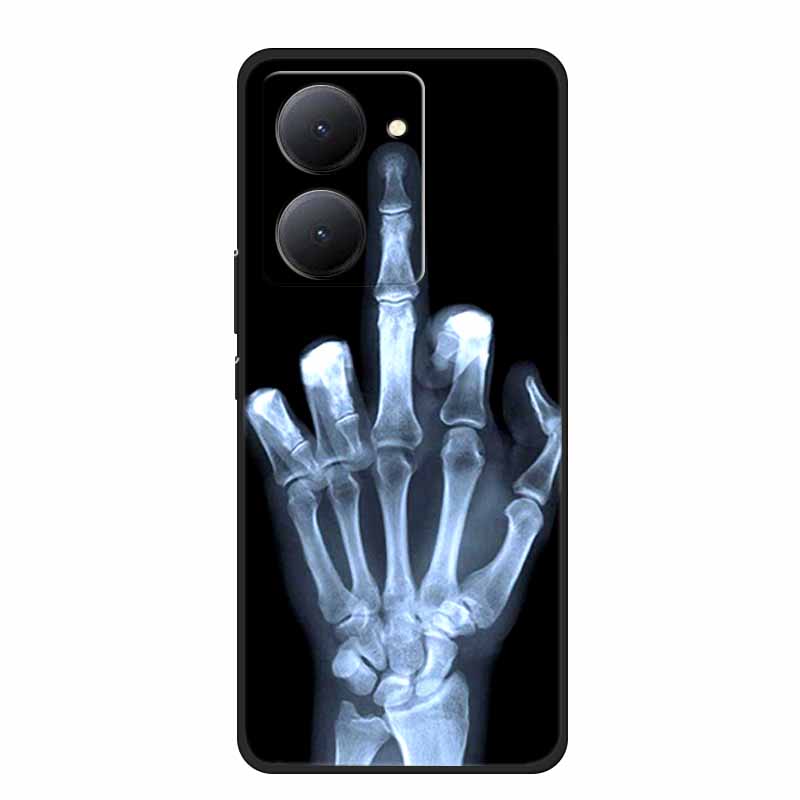 For VIVO Y36 Y78m Y27 5G Case Animals Soft Silicone Back Cover Phone Cases for VIVO Y27 5G VIVOY36 5G 6.64" Cool Wolf Cat Fundas
