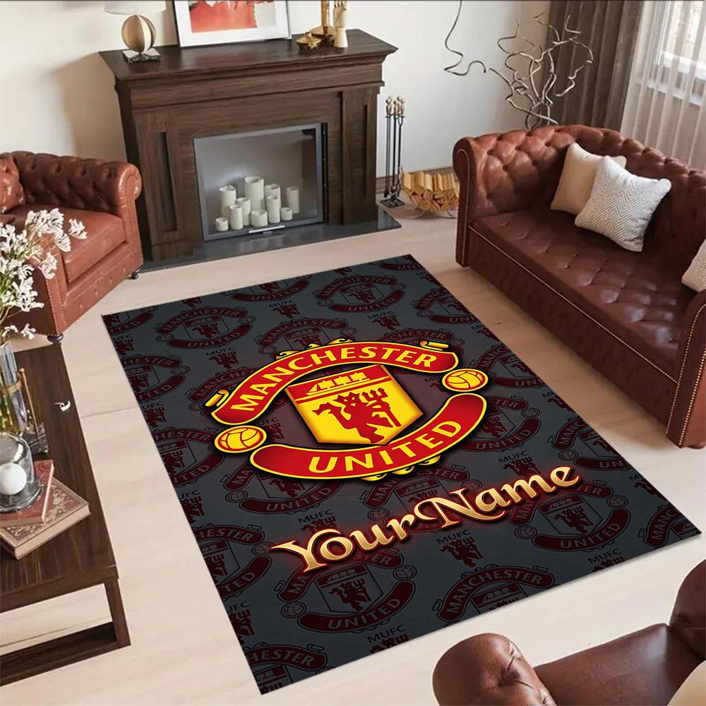 Manchester Customizable Name Floor Rug Office Rug Design for Hallway Decorate room Dining Room Kitchen Anti-slip Rug Office home decor