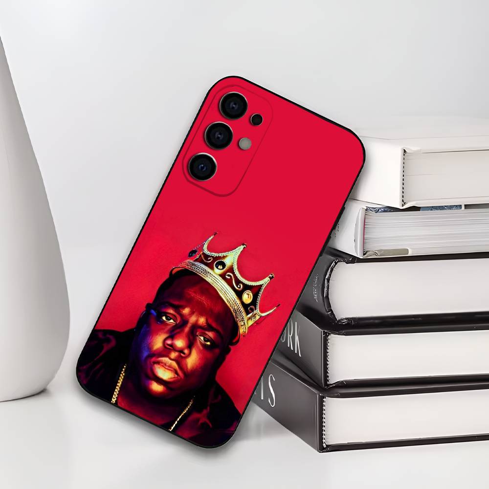 B-Biggie Smalls Notorious B-BIG Art Phone Case For Samsung S25,S24,S21,S22,S23,S30,Ultra,S20,Plus,Soft Silicone Black Cover