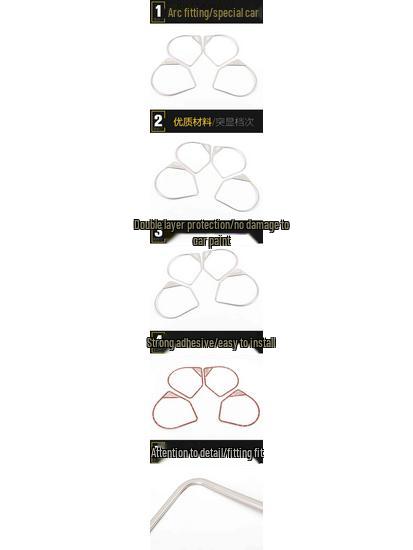 Huansu S6 Speaker Box Ring Stainless Steel Door Speaker Cover Decor Accessory