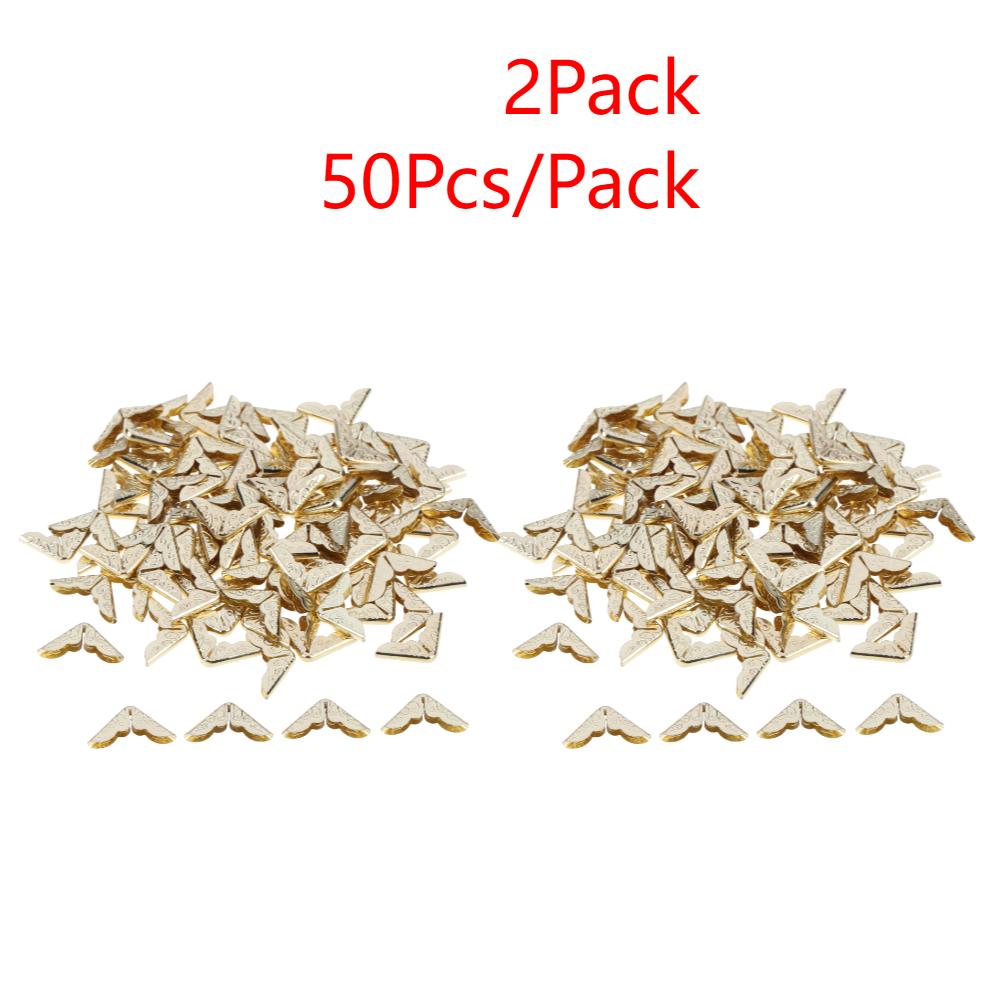 100-500Pcs Scrapbooking Albums Corner Protector Card File Menu Metal Book Corner for Scrapbooks Photo Albums Decorative Corners
