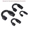 180 Degree AN4 AN6 AN8 AN10 Hose End Fitting Swivel Adapter High Strength Oil Cooler Connector for Workshop