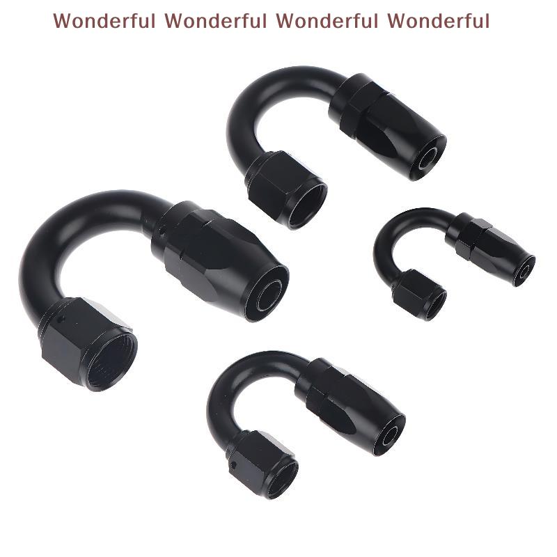 180 Degree AN4 AN6 AN8 AN10 Hose End Fitting Swivel Adapter High Strength Oil Cooler Connector for Workshop