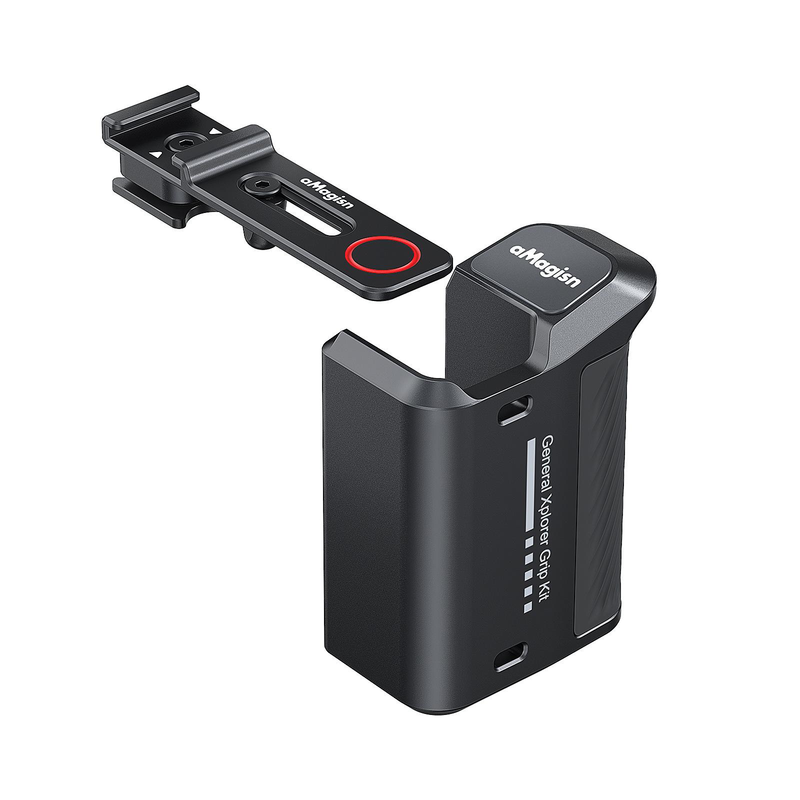 

AMAGISN Universal Grip Handle for Insta360/DJI Action/GoPro Hero Action Camera with Shutter Remote Button