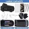 BURJOSY Waterproof Bicycle Bag with TPU Touch Screen Sun Bicycle Smartphone Bicycle Accessory Compatible with Cell Phones Under 7 Inches & Visor,