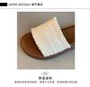 Ethnic-style Women's Outerwear Slippers 2025 Summer New Cross-shaped Roman Flat-bottomed Anti-slip One-line Slippers