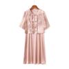 Elegant Summer Outfit: Chinese Style Two-Piece Dress Set for Mother's Day - Ideal for Middle-Aged and Elderly Women