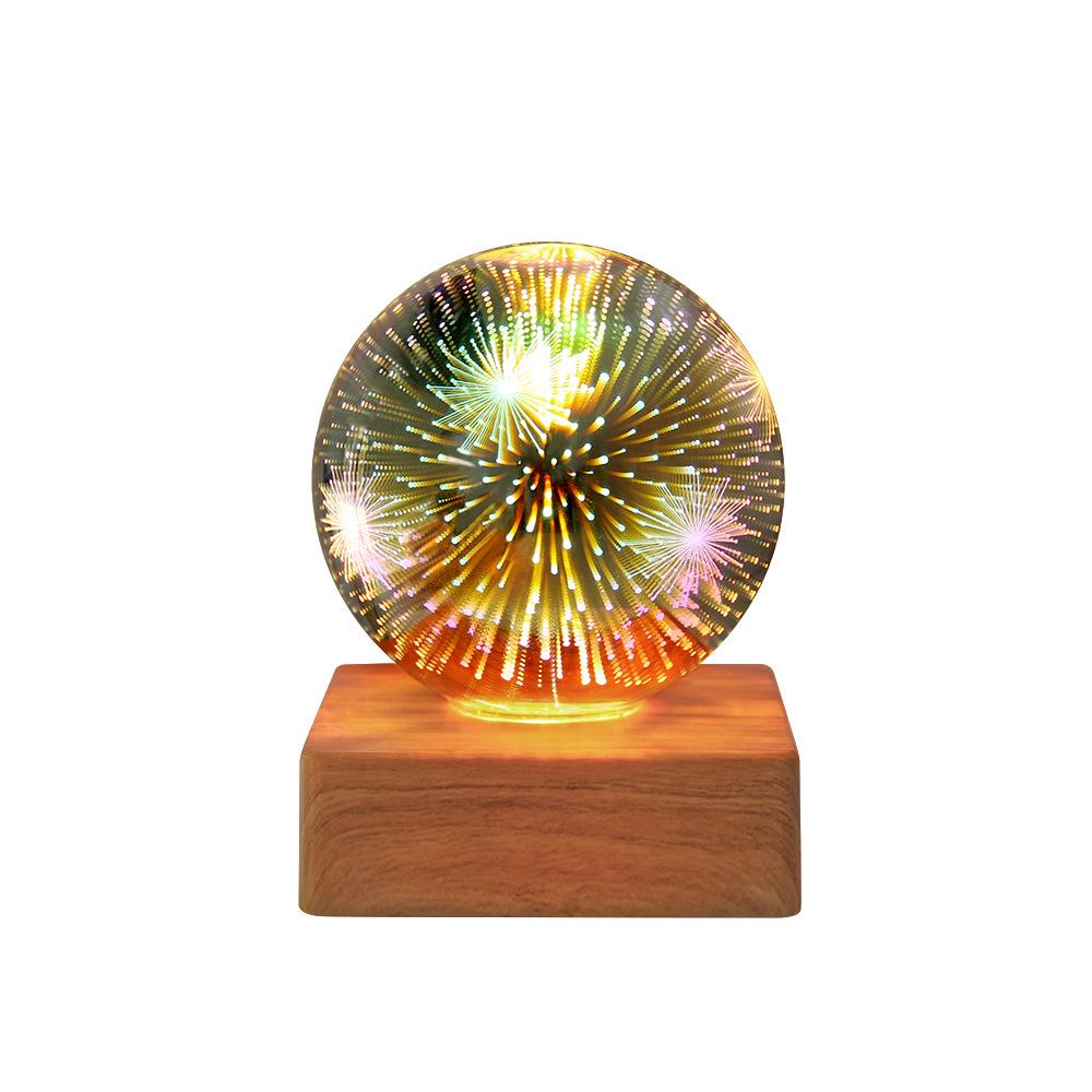Creative Romantic Starry LED Night Light - USB Plug-In Bedroom Bedside Lamp