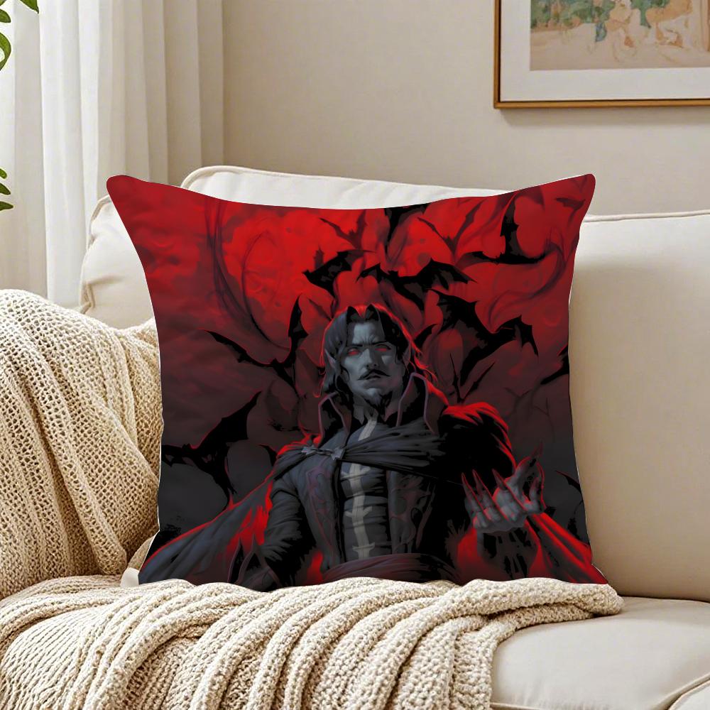 Federa per Cuscino D-Dracula Vampiro Oscuro Federa per Cuscino Anti-Acari Decorazione Divano Soggiorno Cuscino Stanza