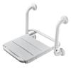Bathroom Stainless Steel Folding Seat Toilet Handrail Anti Slip Elderly Safety Wall Stool Handicapped Armrest Bath Chair