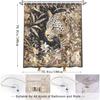 Camouflage leopard print shower curtain - Hidden predators in wild animals hanging on the living room wall, bedroom decoration