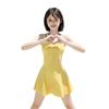 Swimsuit women's new popular high-end yellow sexy small breasts gather to cover the belly and look thin hot spring seaside vacation flat angle
