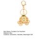 Pumpkin Carriage Keychain Fairy Tale Pumpkin Coaches Key Ring with Rhinestones Enamel Sparkling Car Accessory for Women Girls