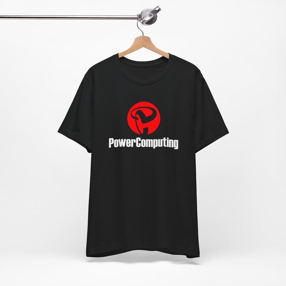 Футболка PowerComputing, Ретро Винтаж Power Computing Клон Apple Mac Гик Унисекс Футболка XL