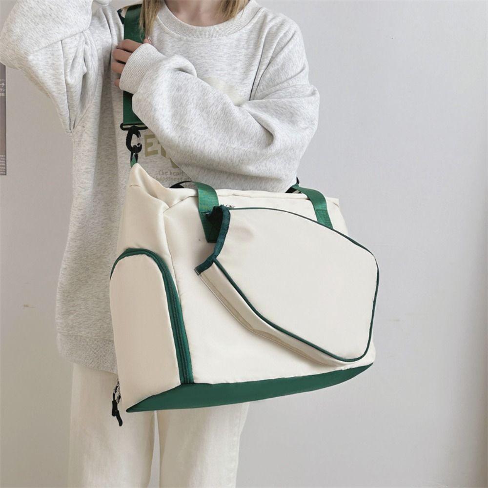 

Shoe Compartment Tennis Racquet Bag Portable Tennis Shoulder Bag Tennis Accessories чорний