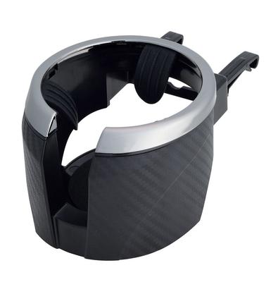Car Drink Carbon Fiber Metal W859 Holder, Pattern, Black,