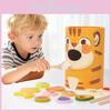 Wooden Feeding Game For Kids With Cognitive Development And Fine Motor Skills Practice For Preschool Learning