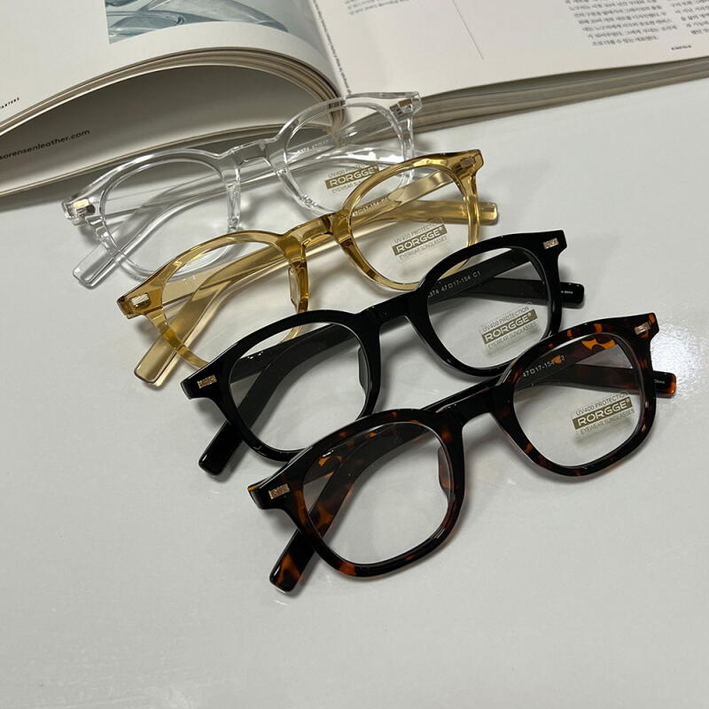 Women s Classic Men s Clear Horn Rim Glasses Frame G1505_Light Brown