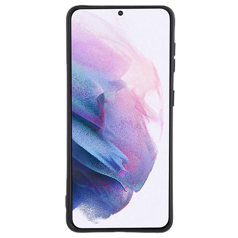 For Samsung Galaxy S21+ 5G Fiber Lining Back Shell TPU Case Rubberized Cell Phone Cover