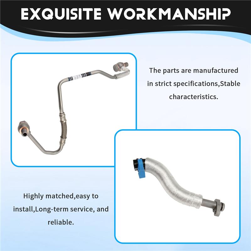 L10A Schmierölleitung Turbo Ladedrucker Ölrohranschluss 037979 037956 Rücklaufleitung Für 308 408 RCZ 3008 508 Citroen C4 C5 DS