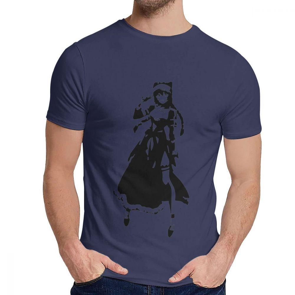Overlord Lupusregina Beta Anime T-Shirt Lässig O-Ausschnitt 100% Baumwolle Große Größen T-Shirt