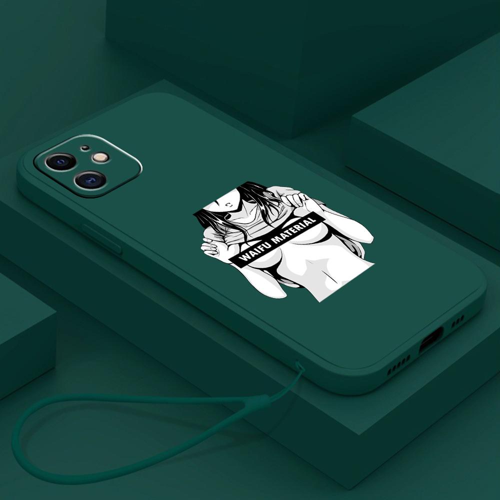Samsung Galaxy A14 A24 A54 dla iPhone 11 12 13 14 15 Pro Max Xiaomi Redmi 13C Huawei Prosta krawędź Miękkie etui na telefon NY19 Sugoi Senpai Anime Waifu art