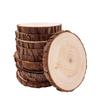 Unfinished Wood Slices Discs Cutouts with Tree Bark for Art Paint DIY Craft Coaster Christmas Hanging Ornament Wedding Decor
