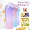 Scented Tritan Straw Water Cup: Creative, Fun, High-End Sports & Fruit-Infused Drinkware